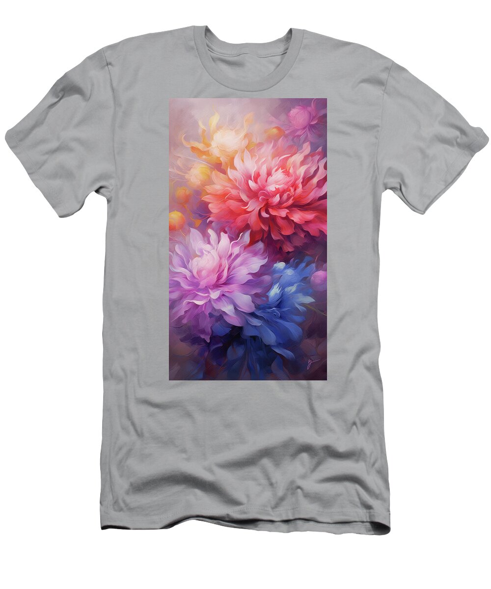 Chromatic Symphony T-Shirt featuring the painting Chromatic Symphony by Greg Collins
