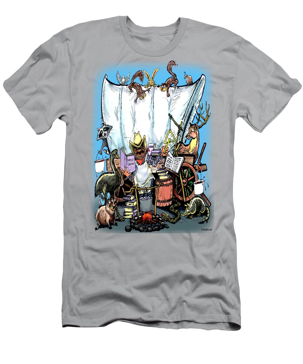 Chuck Wagon T-Shirt featuring the painting Chuckwagon by Kevin Middleton