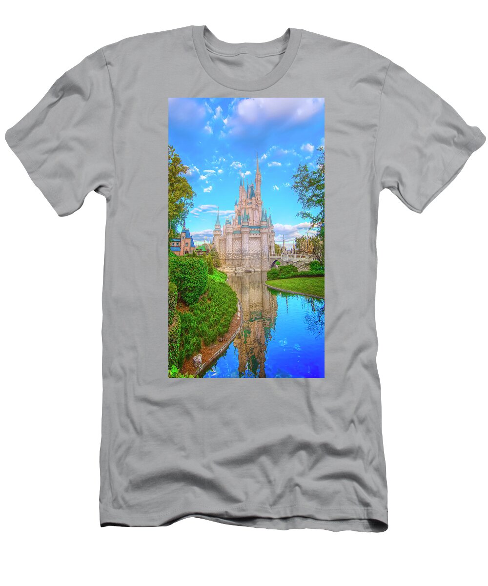 Magic Kingdom T-Shirt featuring the photograph Cinderella's Castle by Mark Andrew Thomas