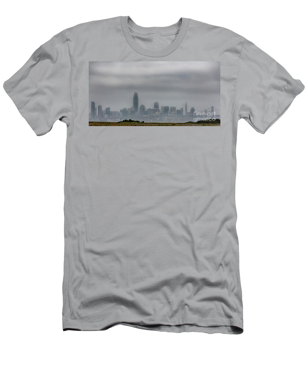 San Francisco T-Shirt featuring the photograph City in the Clouds by Erin Marie Davis