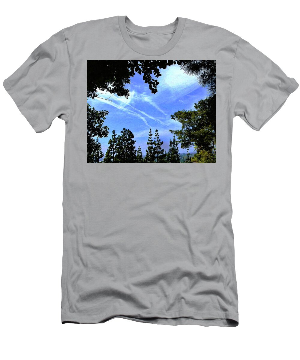 Clouds T-Shirt featuring the photograph Cloudy and Blue by Andrew Lawrence
