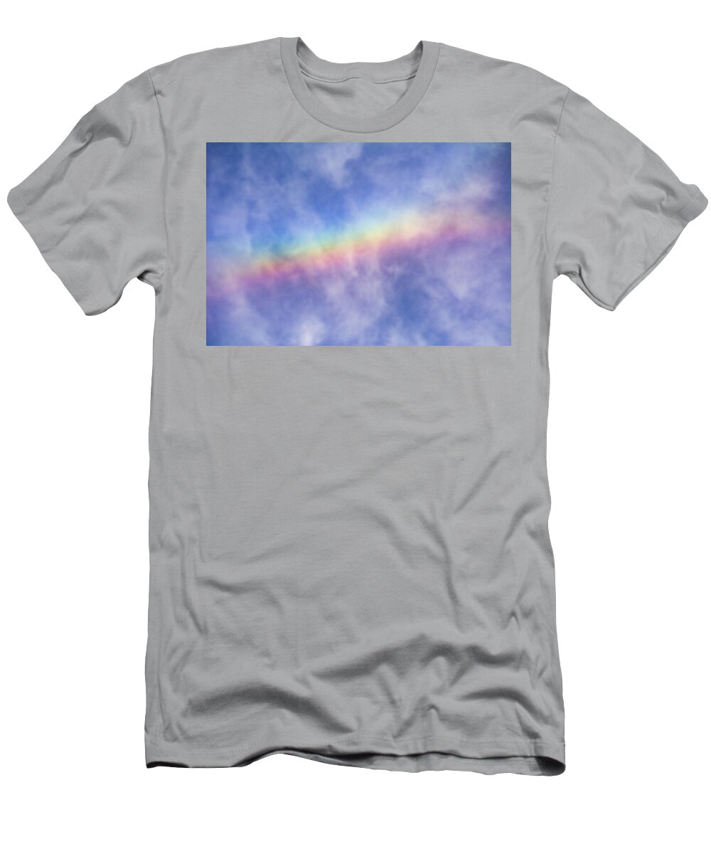 Rainbow T-Shirt featuring the photograph Cloudy Rainbow by Mary Ann Artz