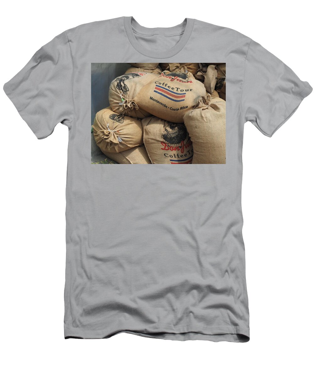 Coffee T-Shirt featuring the photograph Happiness is a Really Good Cup of Coffee by Leslie Struxness