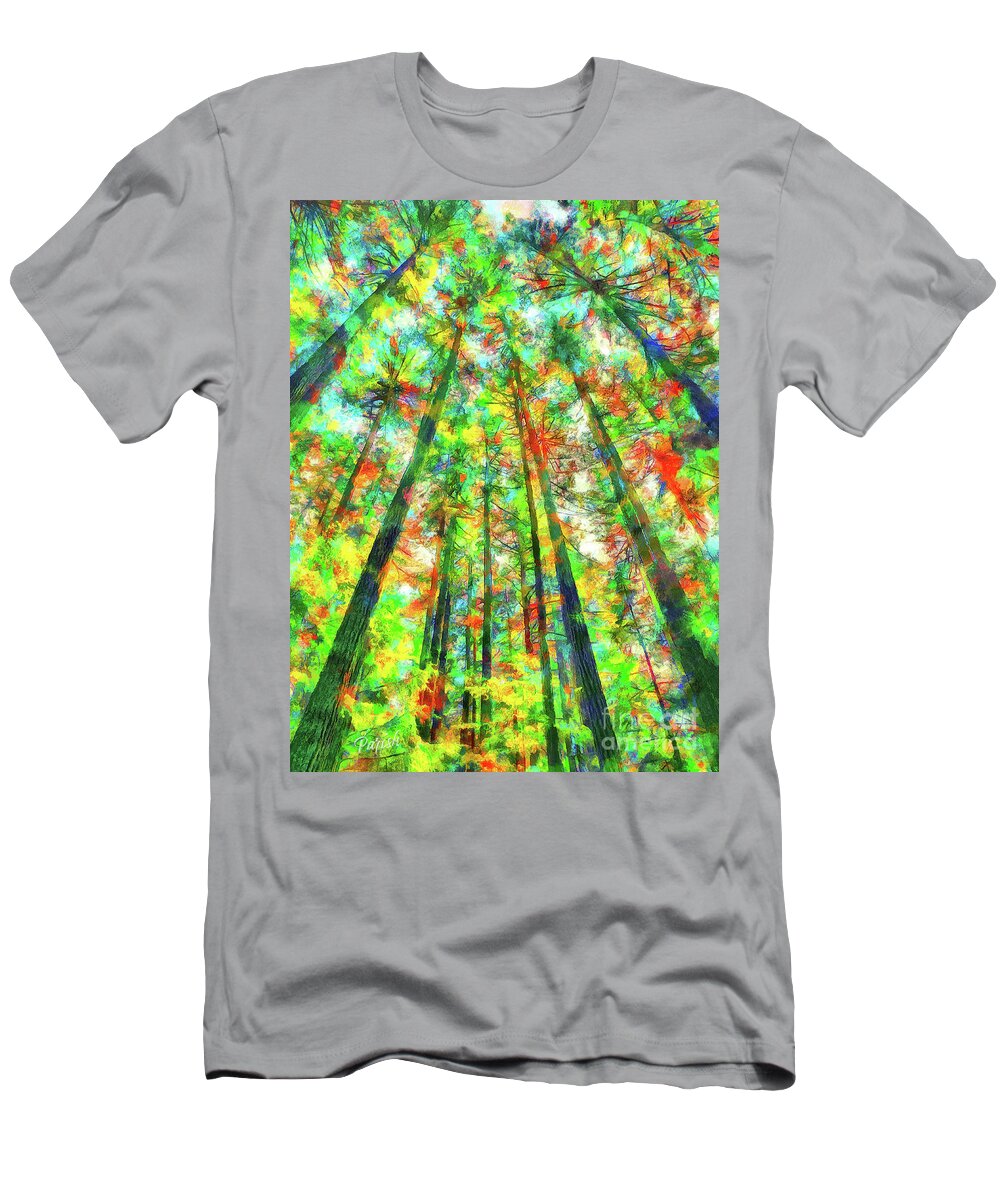 Pacific Northwest T-Shirt featuring the photograph Colorful Forest #4 by Susan Parish