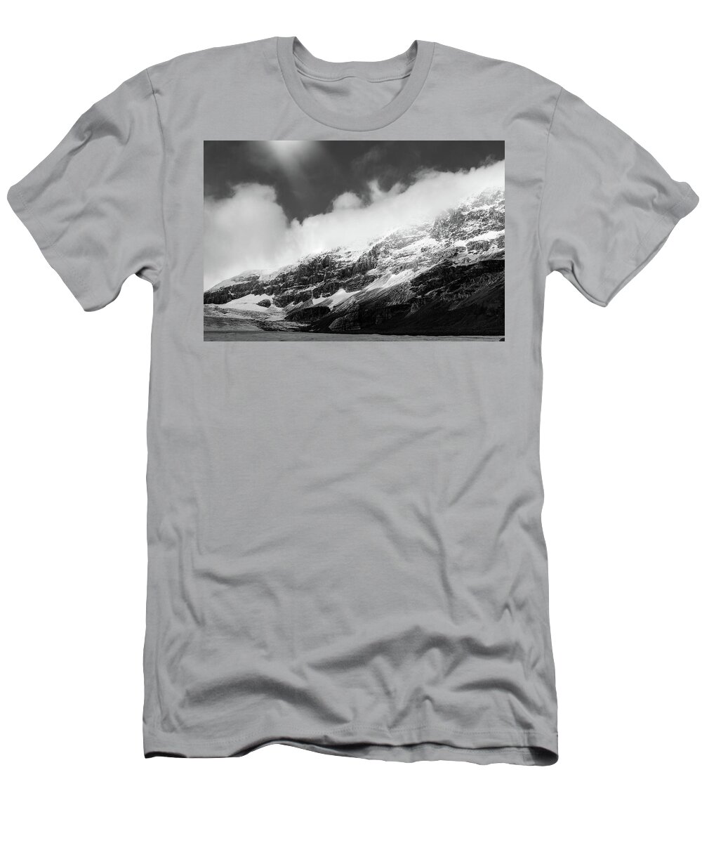 Columbia Icefield Sunlit T-Shirt featuring the photograph Columbia Icefield Sunlit by Dan Sproul