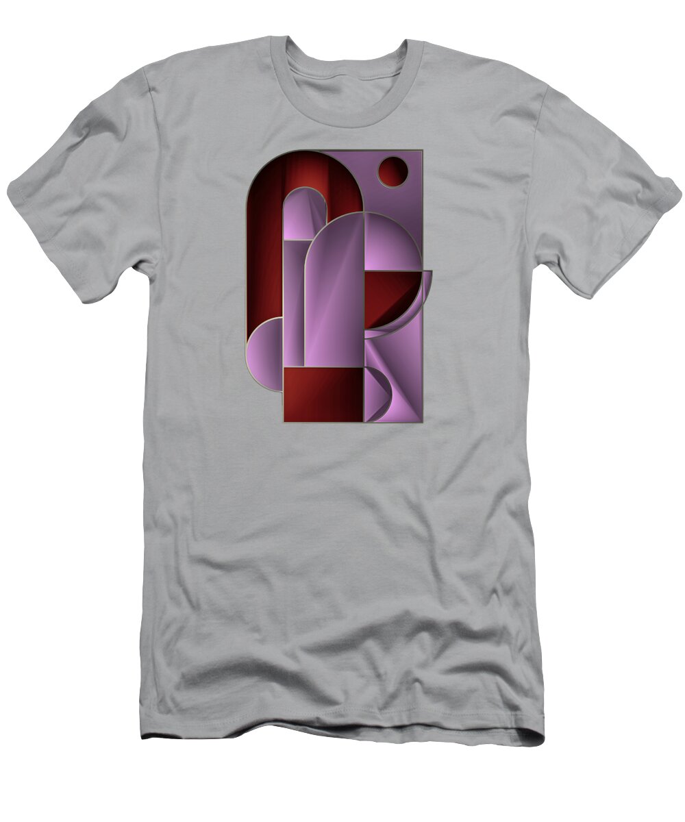 Abstract T-Shirt featuring the digital art Composition DECO11 by Andrei SKY