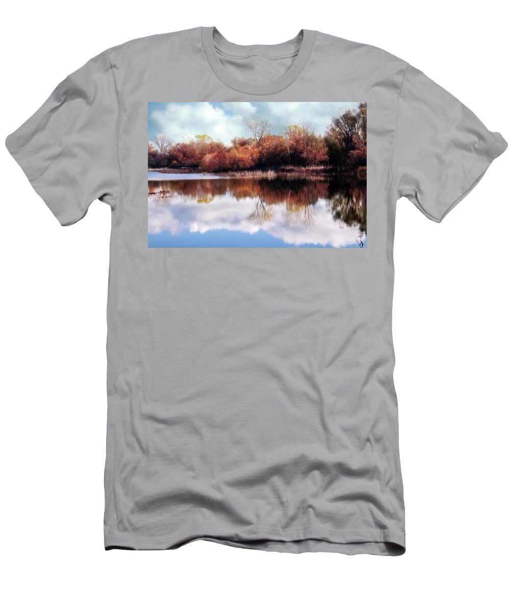 Photography T-Shirt featuring the digital art Cosumnes River Trail by Terry Davis