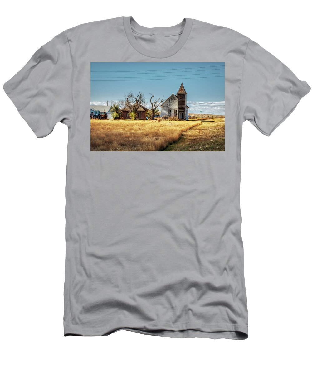 Cottonwood T-Shirt featuring the photograph Cottonwood, South Dakota by Tatiana Travelways