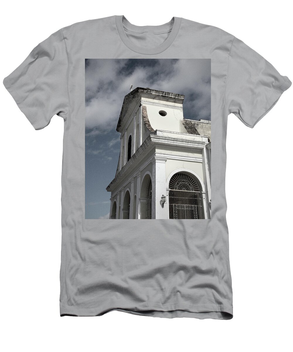 Church T-Shirt featuring the photograph Cross on Church by M Kathleen Warren