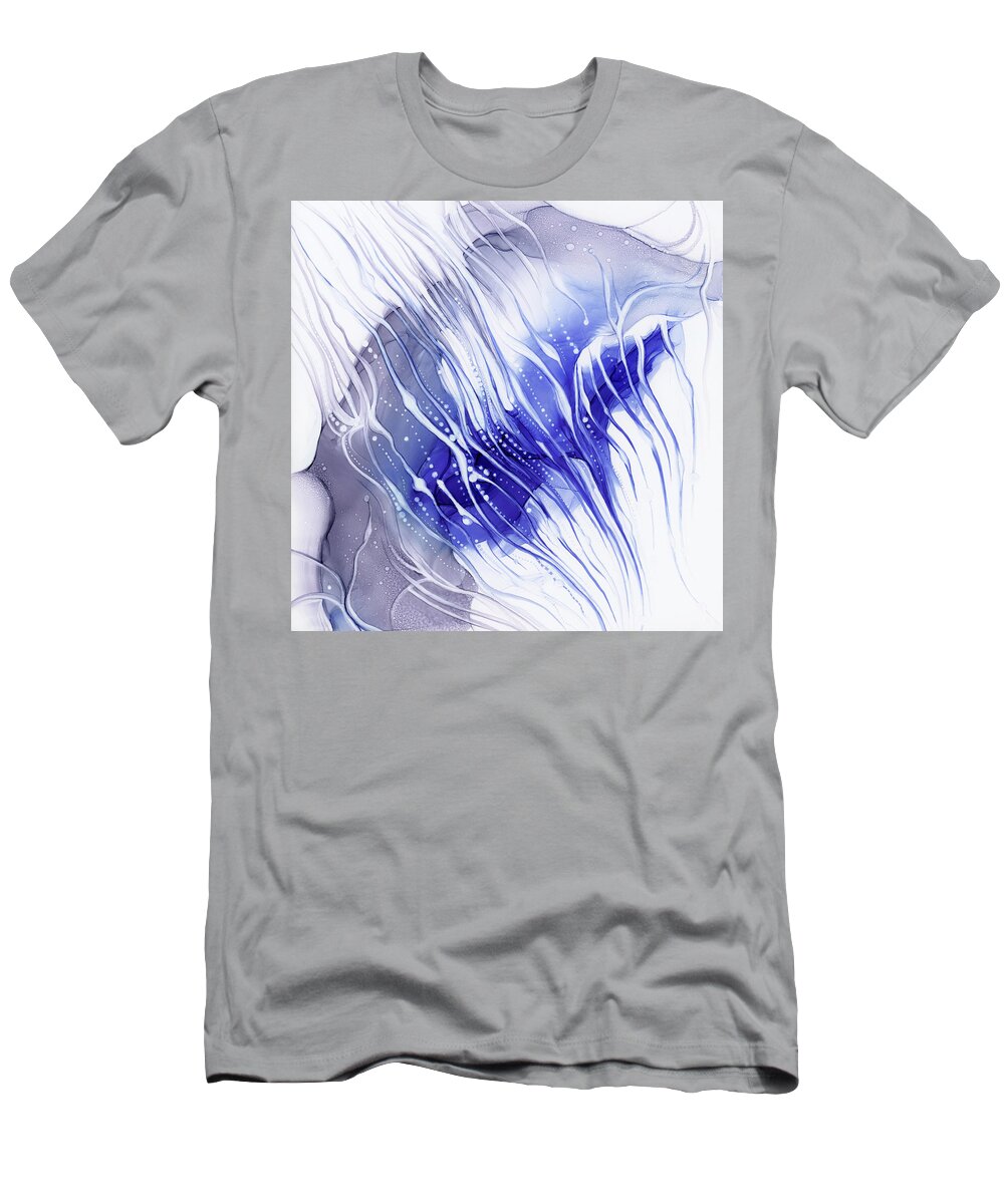 Alcohol T-Shirt featuring the painting Crying Up by KC Pollak