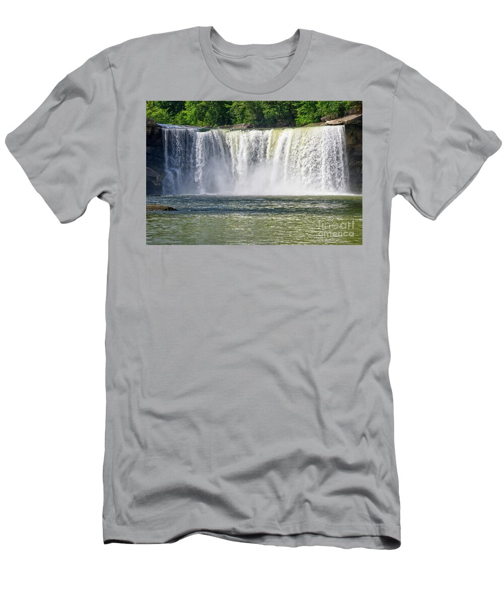 Cumberland Falls T-Shirt featuring the photograph Cumberland Falls 24 by Phil Perkins