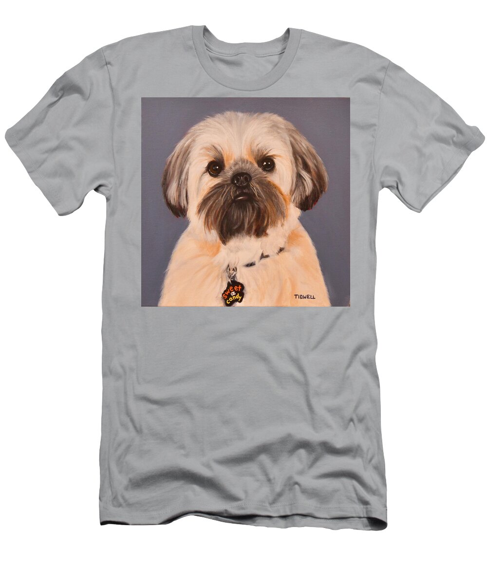 Pet T-Shirt featuring the painting Daisy by Deborah Tidwell Artist