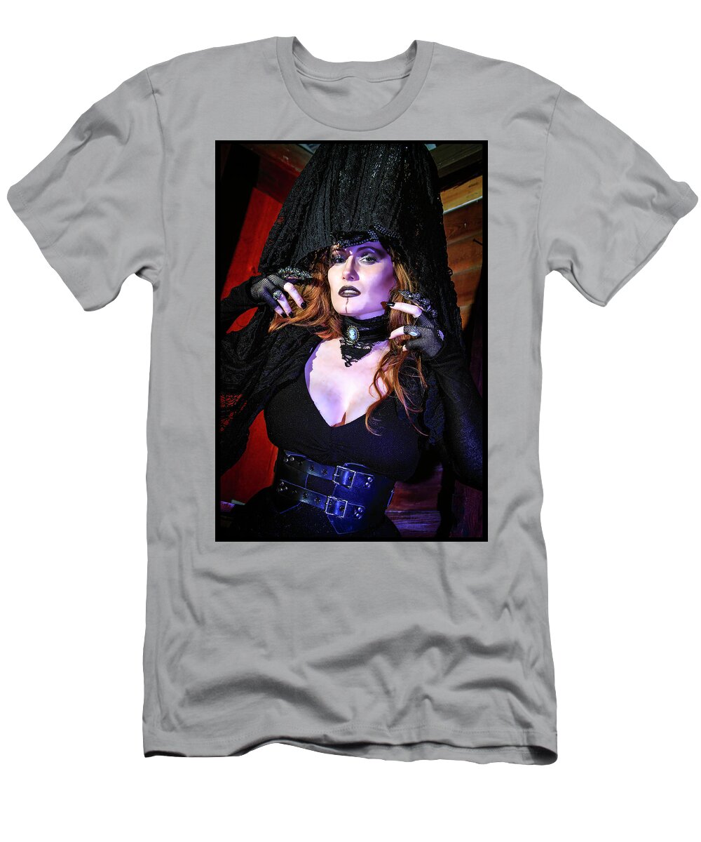 Cosplay T-Shirt featuring the photograph Dark Witch #1 by Christopher W Weeks