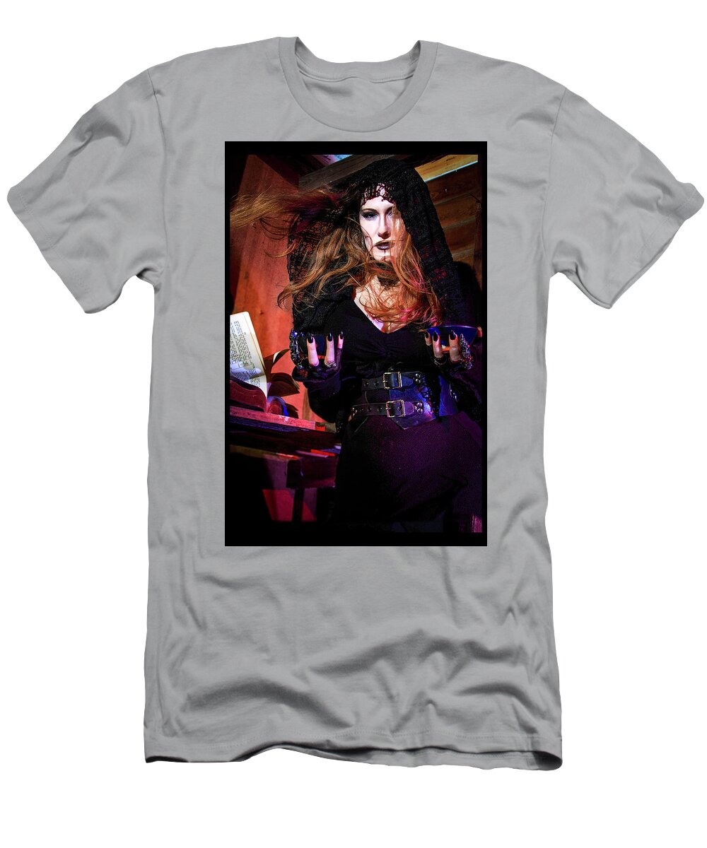 Cosplay T-Shirt featuring the photograph Dark Witch #2 by Christopher W Weeks