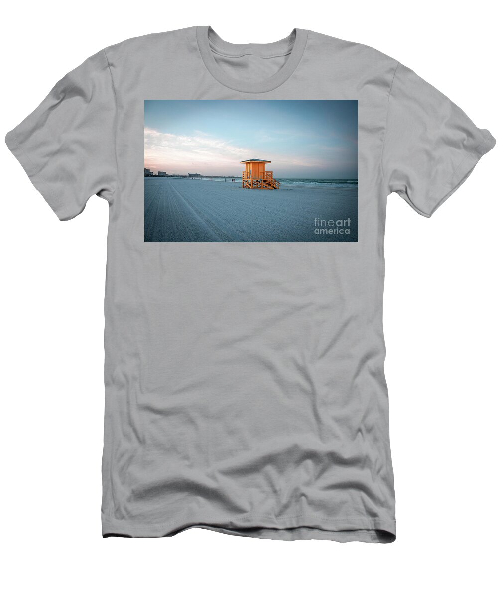 Siesta Key T-Shirt featuring the photograph Daybreak at Siesta Beach by Robert Stanhope