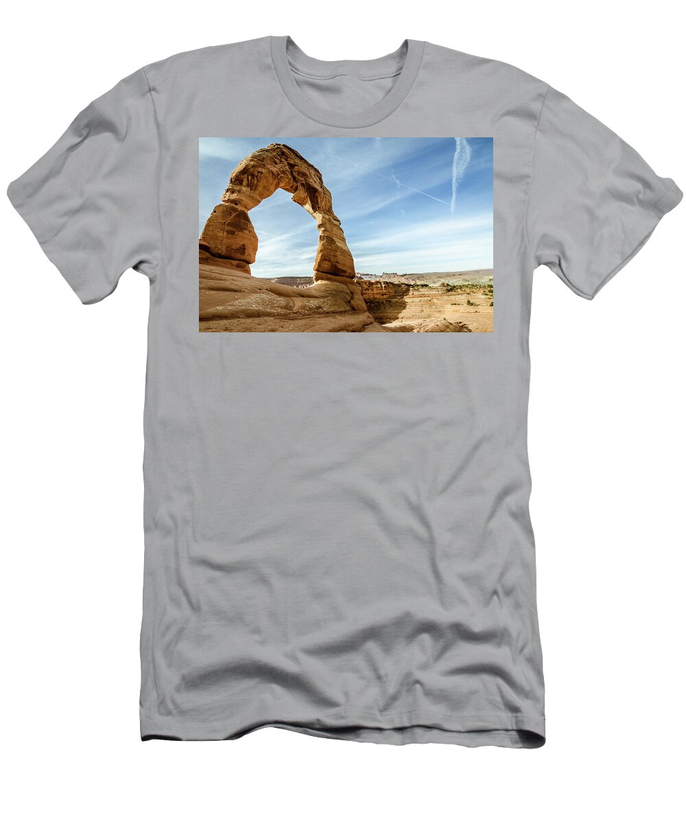 Desert T-Shirt featuring the photograph Delicate Arch No.2 by Margaret Pitcher