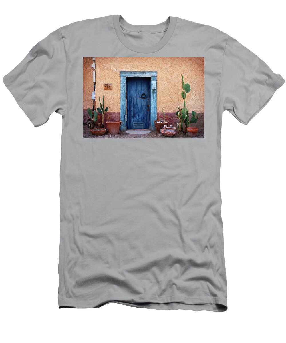 Doors T-Shirt featuring the photograph Desert Blue by Carmen Kern