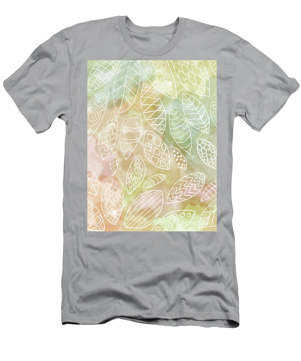 Abstract T-Shirt featuring the mixed media Design 184 by Lucie Dumas