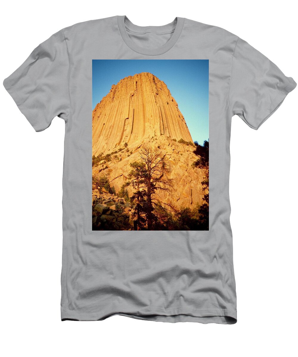 Devils T-Shirt featuring the photograph Devils Tower by Gordon James