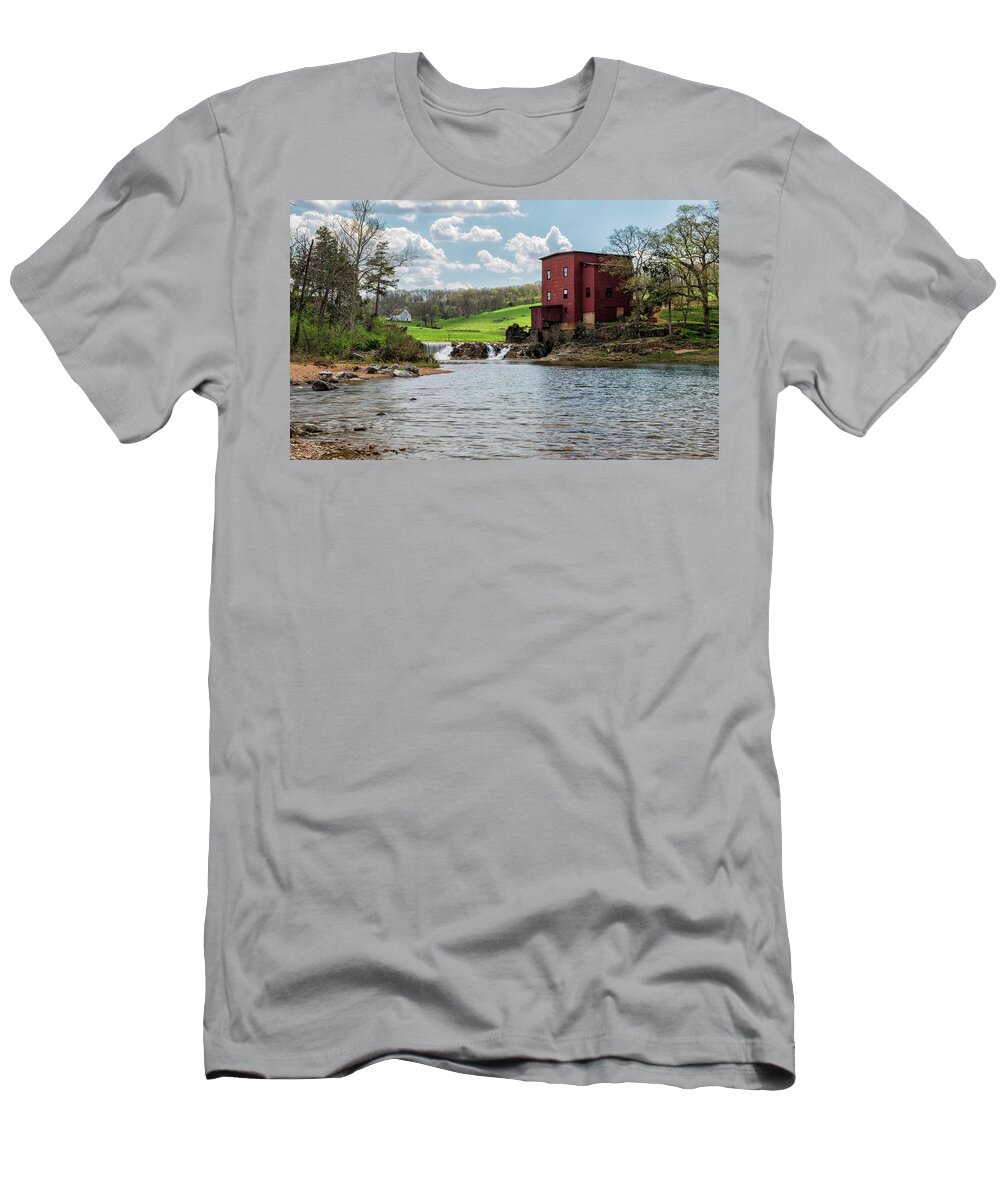 Dillard Mill T-Shirt featuring the photograph Dillard Mill by Linda Shannon Morgan