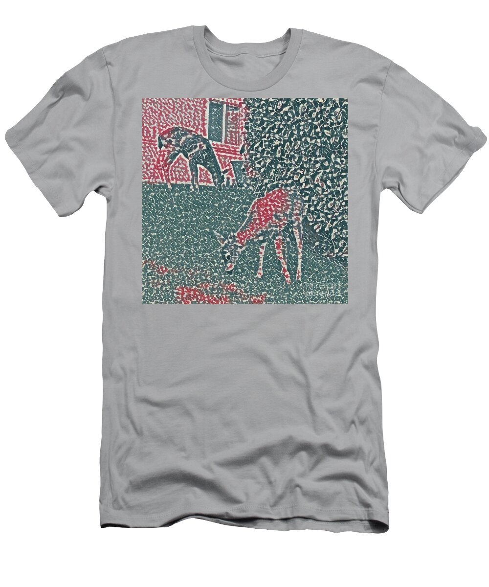 Dots T-Shirt featuring the photograph Dotty Deer by Kimberly Furey