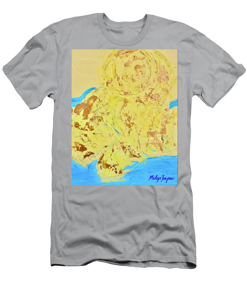 Printemps T-Shirt featuring the painting Douceur Printaniere by Medge Jaspan