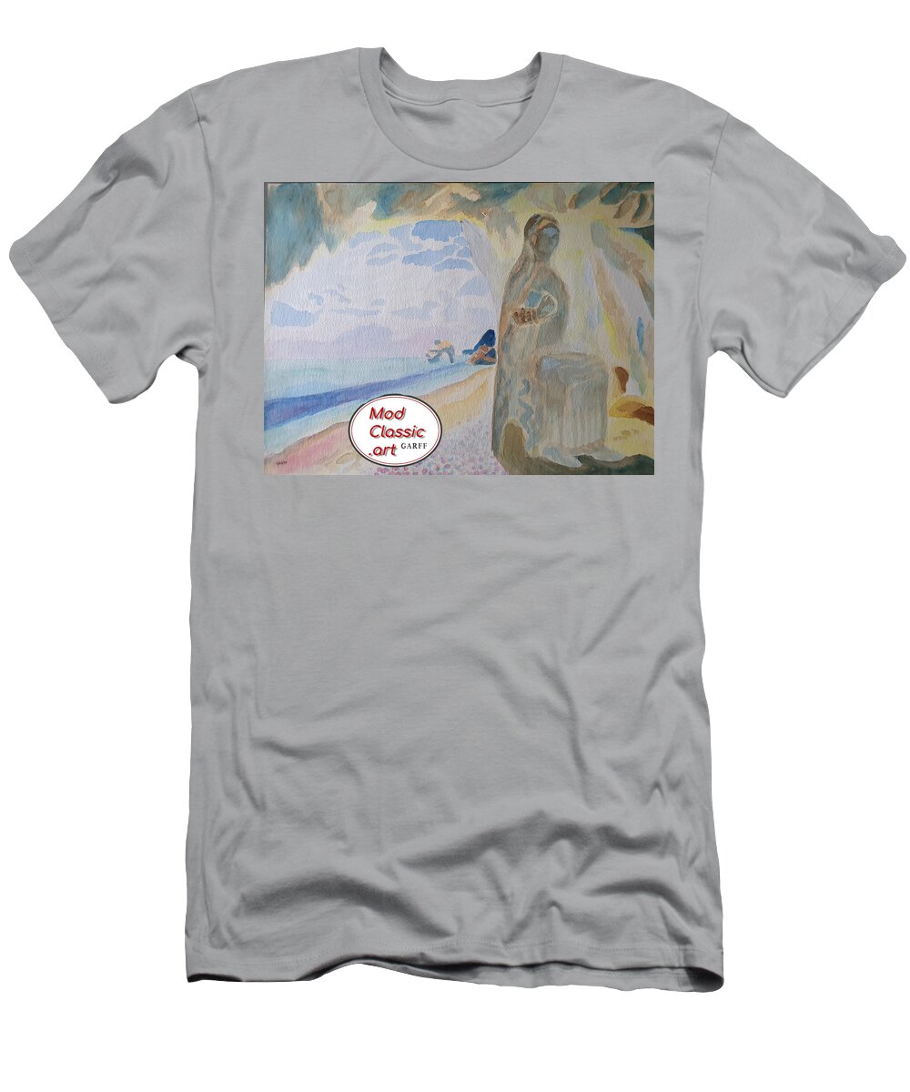 Fine Art Investments T-Shirt featuring the painting Dream Cave ModClassic Art by Enrico Garff