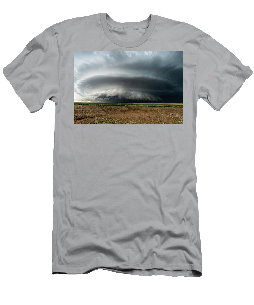 Thunderstorm T-Shirt featuring the photograph Early Arrival by Marcus Hustedde