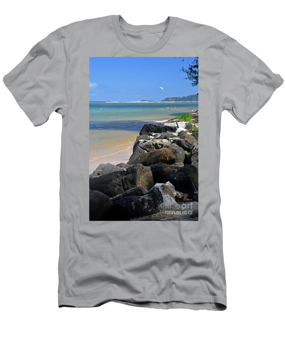 Bay T-Shirt featuring the photograph East side Kauai by Cindy Murphy