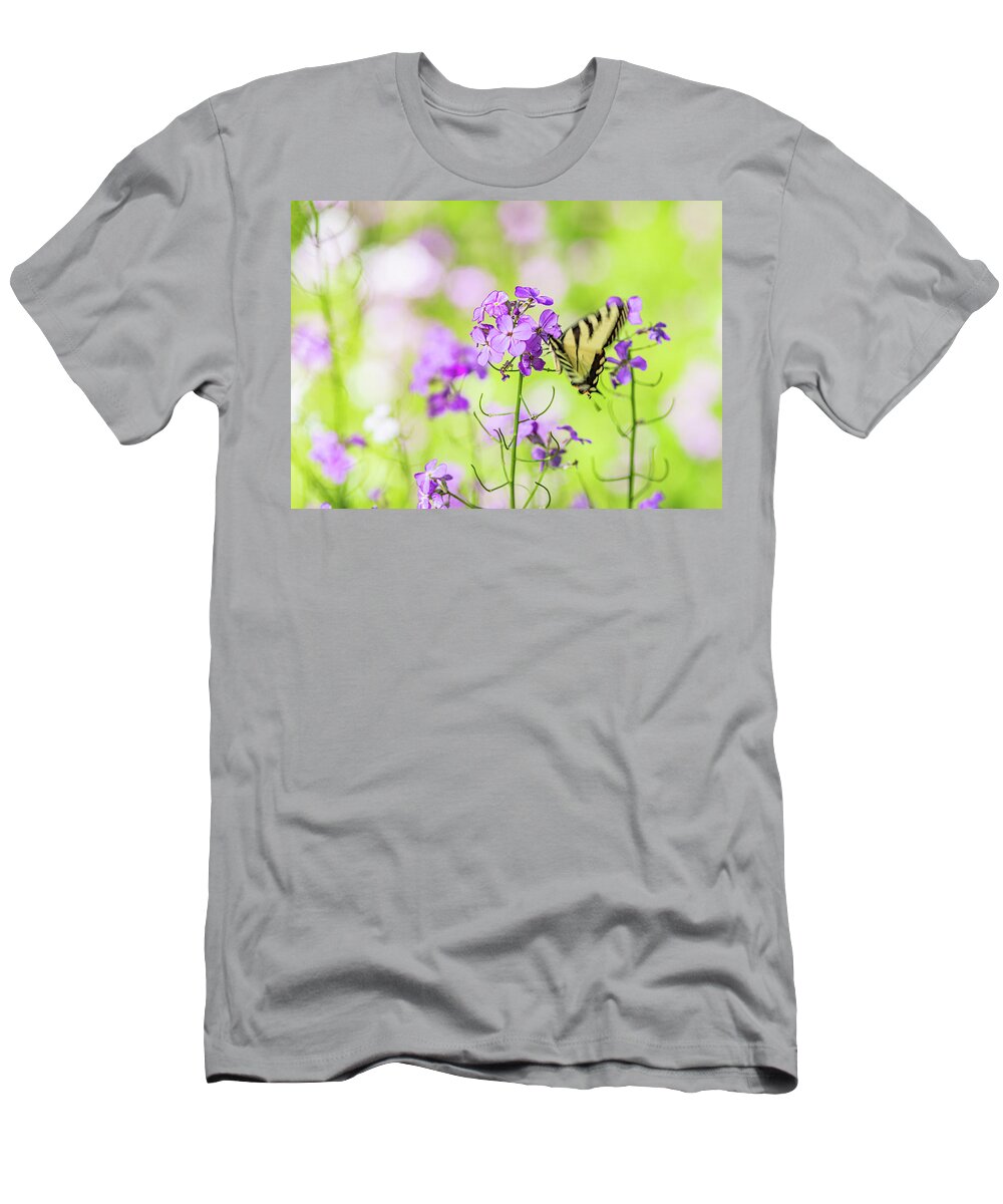 Animals T-Shirt featuring the photograph Eastern Tiger Swallowtail Butterfly 5 - Nature Photography by Amelia Pearn