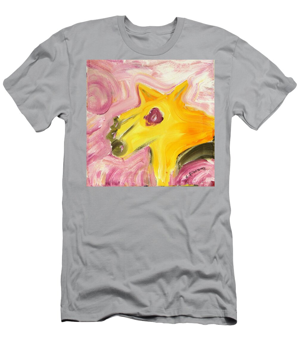 Shake T-Shirt featuring the painting Eighty Nine Dog of Mine by David McCready