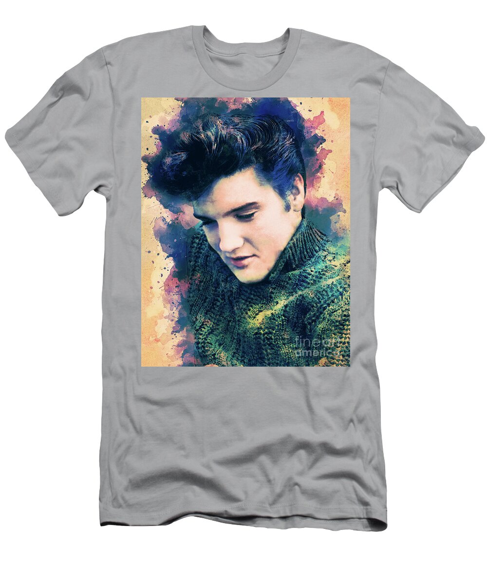 Elvis T-Shirt featuring the photograph Elvis The King by Franchi Torres