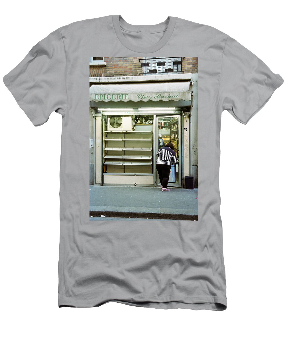 Store T-Shirt featuring the photograph Empty epicerie by Barthelemy De Mazenod