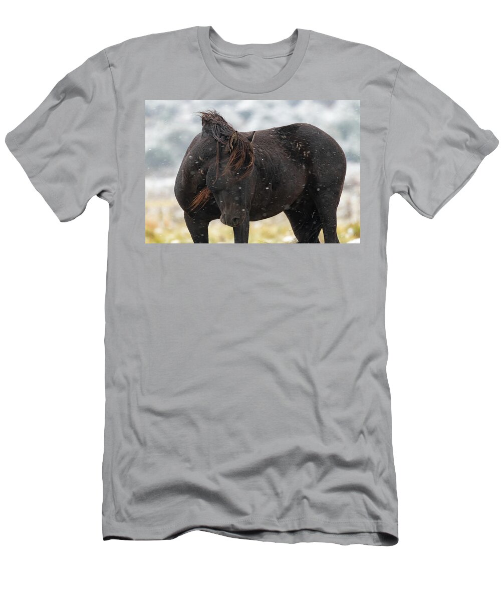 Wild Horses T-Shirt featuring the photograph Endurance by Mary Hone