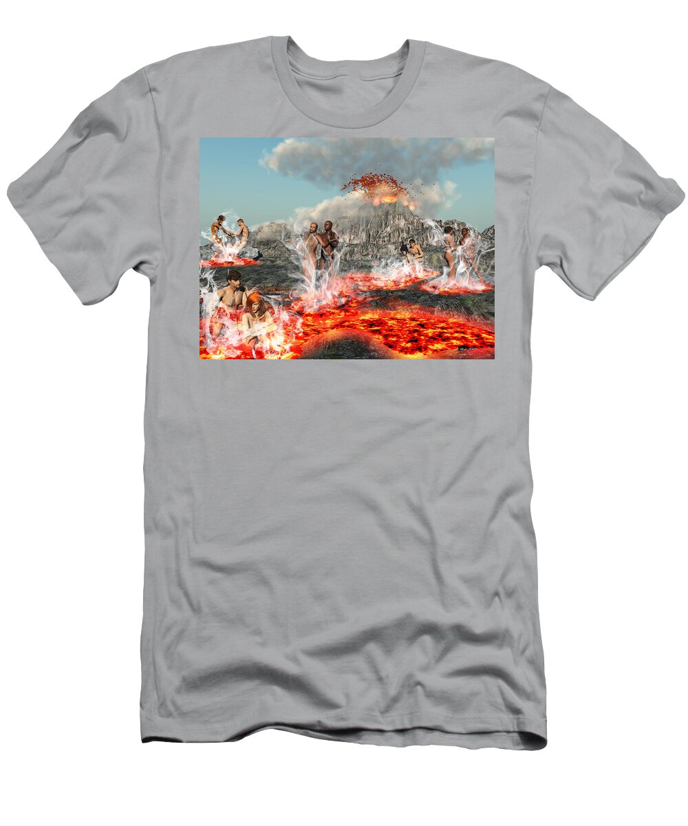 3d T-Shirt featuring the painting Inflamed_Indifference by Williem McWhorter