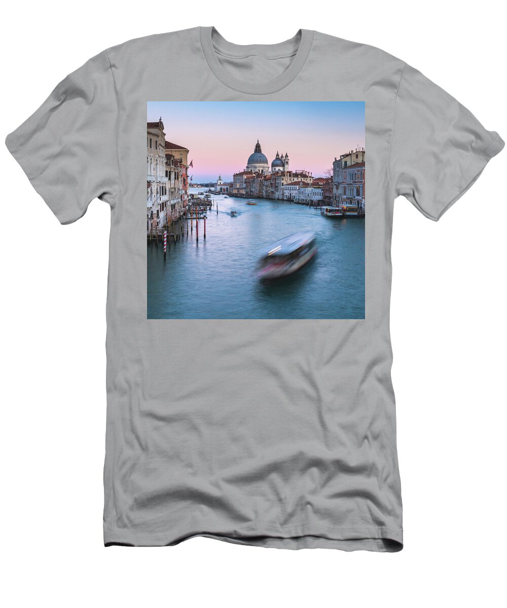 Venice T-Shirt featuring the photograph Evening in Venice by Randy Lemoine