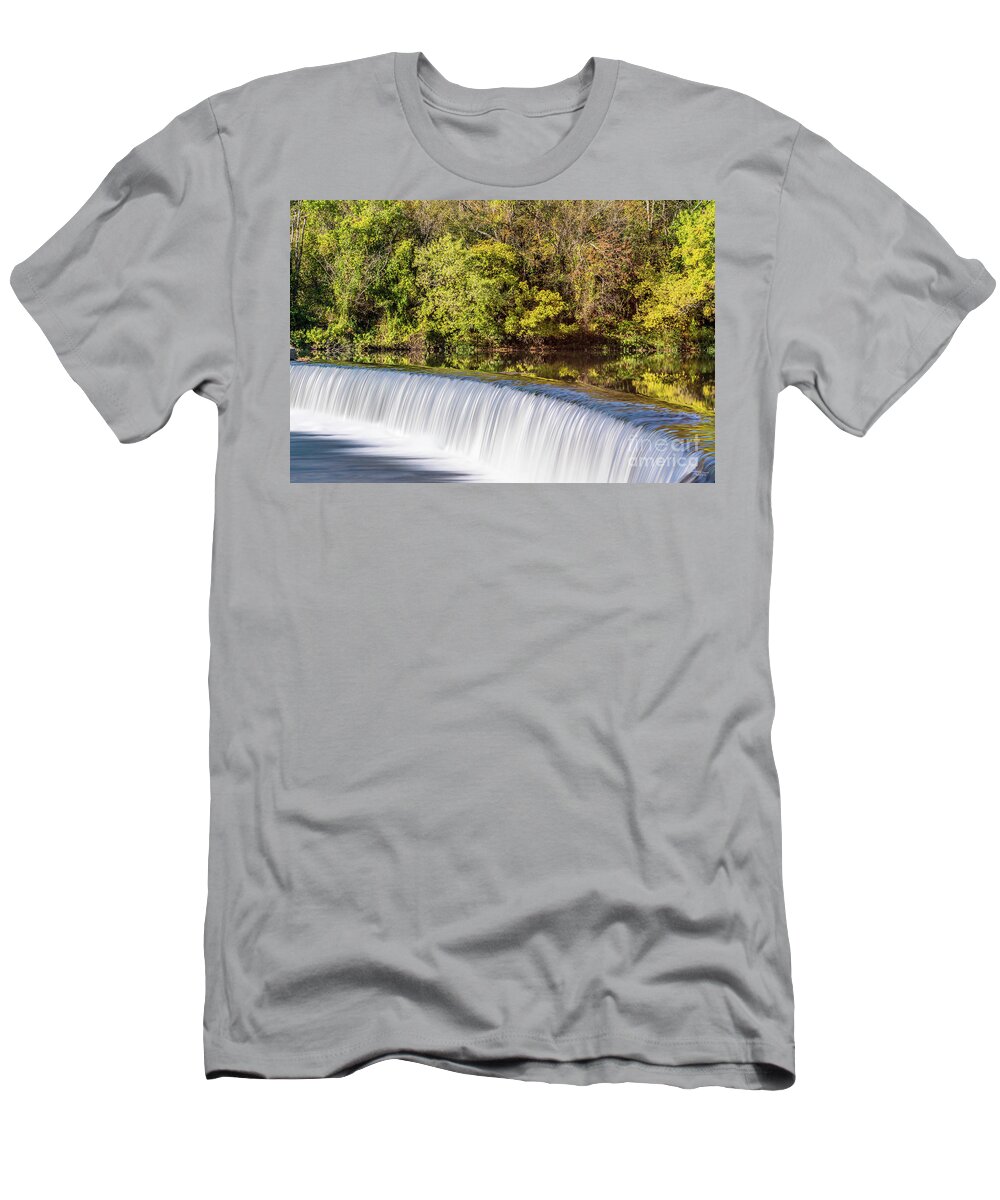 Joplin T-Shirt featuring the photograph Fall Above Joplin Grand Falls by Jennifer White