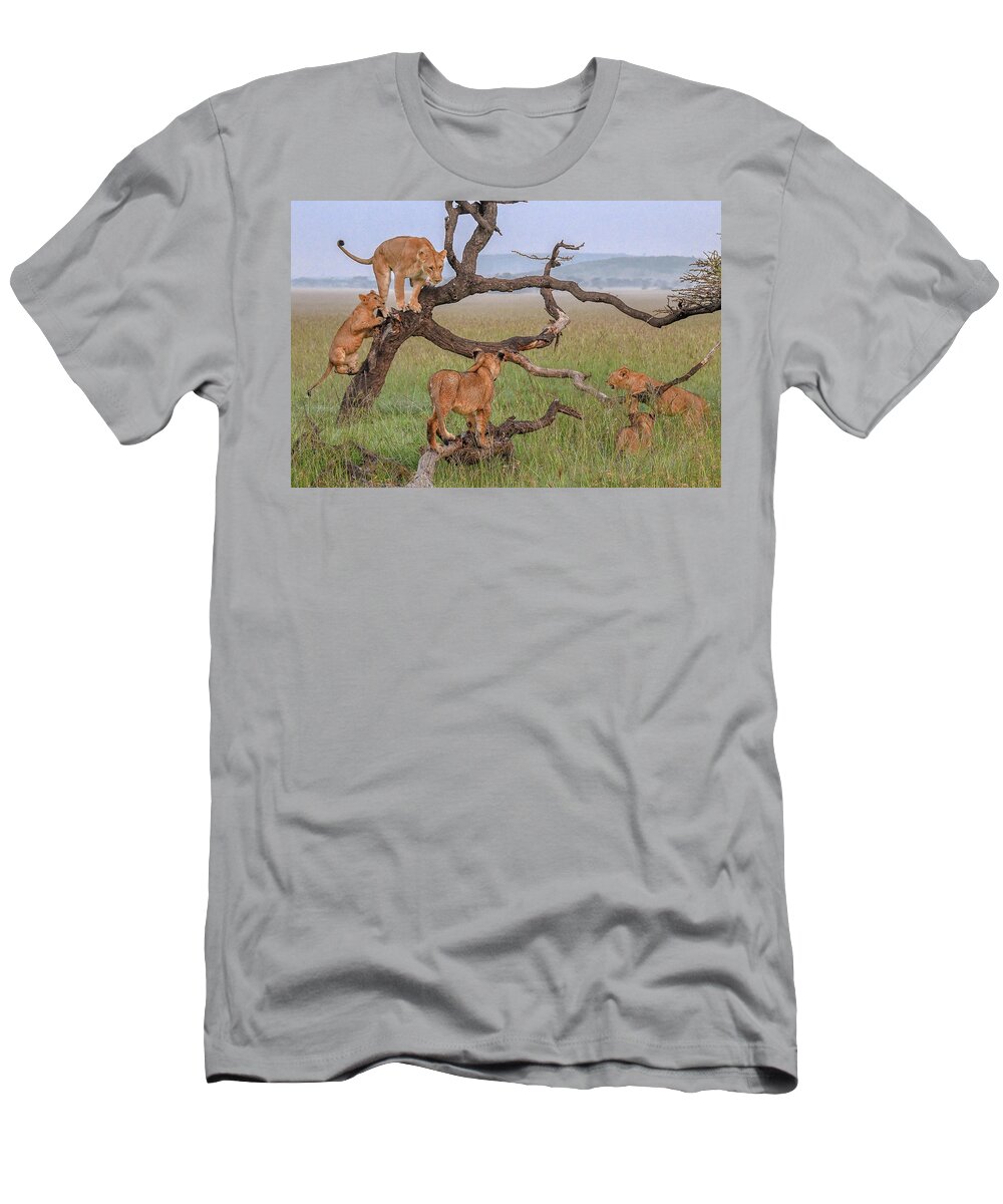 Africa T-Shirt featuring the photograph Family Playtime by Eric Albright