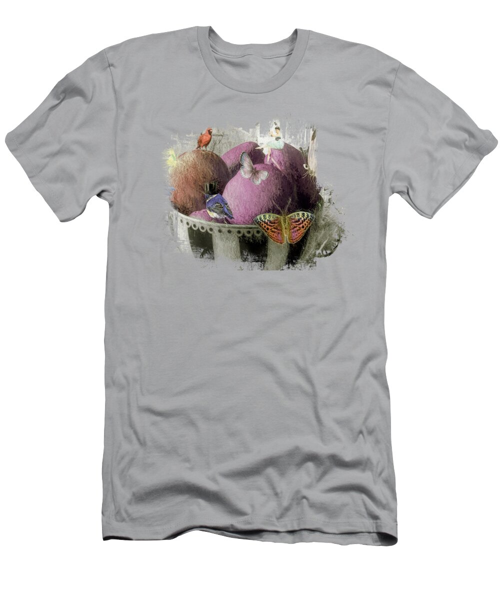 French Macarons T-Shirt featuring the mixed media Fantasy Macarons by Elisabeth Lucas