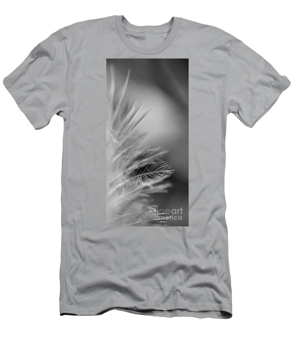Macro T-Shirt featuring the photograph Feather by Elisabeth Derichs