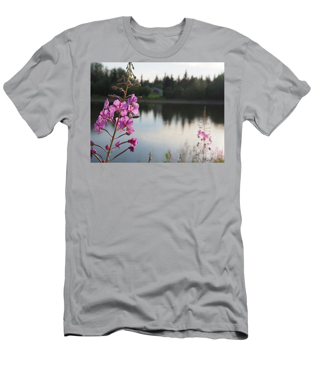 Fireweed T-Shirt featuring the photograph Fireweed by Adrienne Franklin