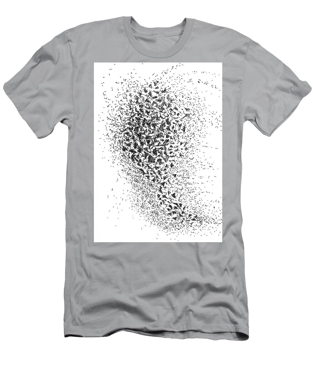 Joy T-Shirt featuring the drawing Fireworks Too by Franci Hepburn