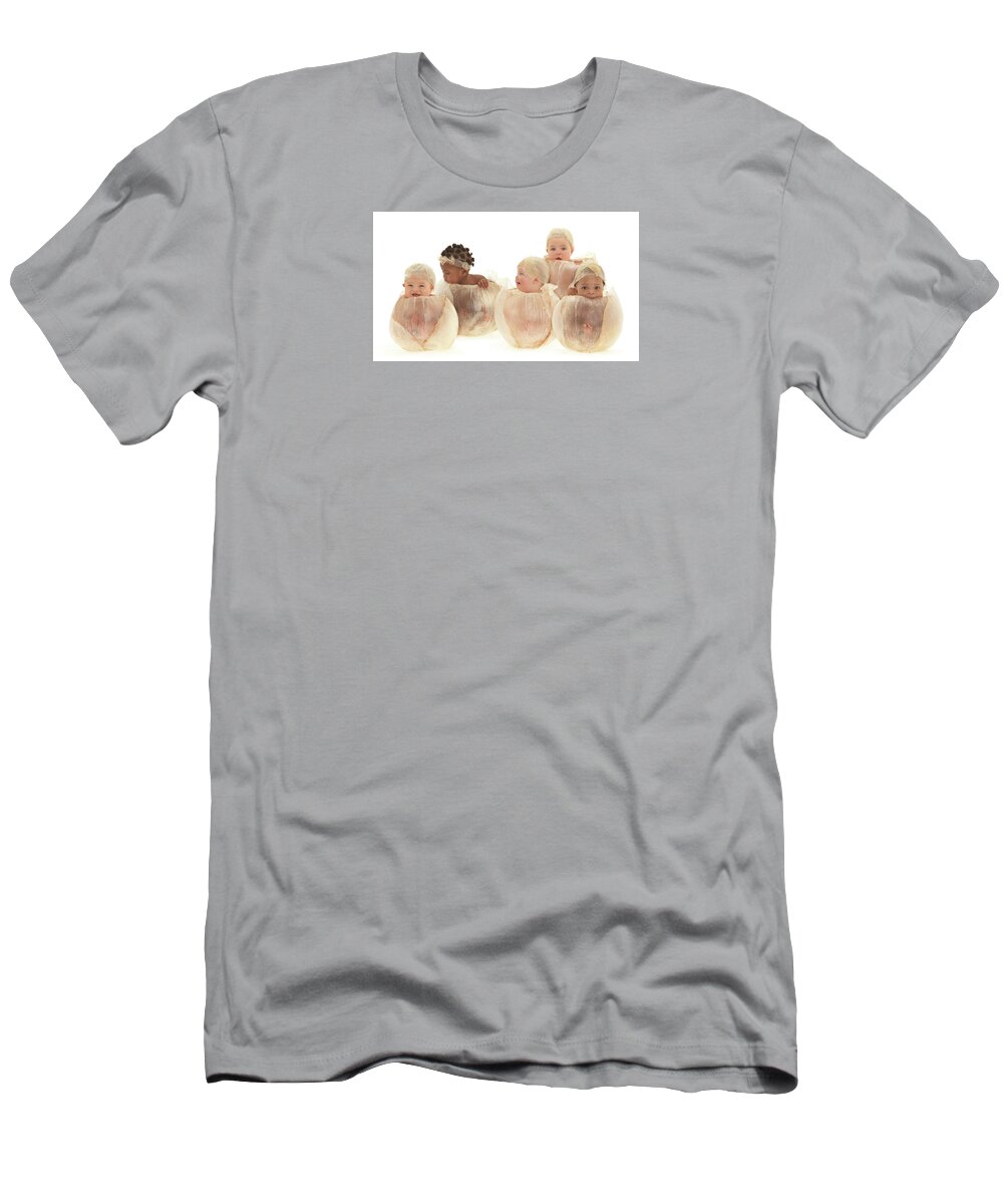 Baby T-Shirt featuring the photograph Five Little Flower Bulbs by Anne Geddes