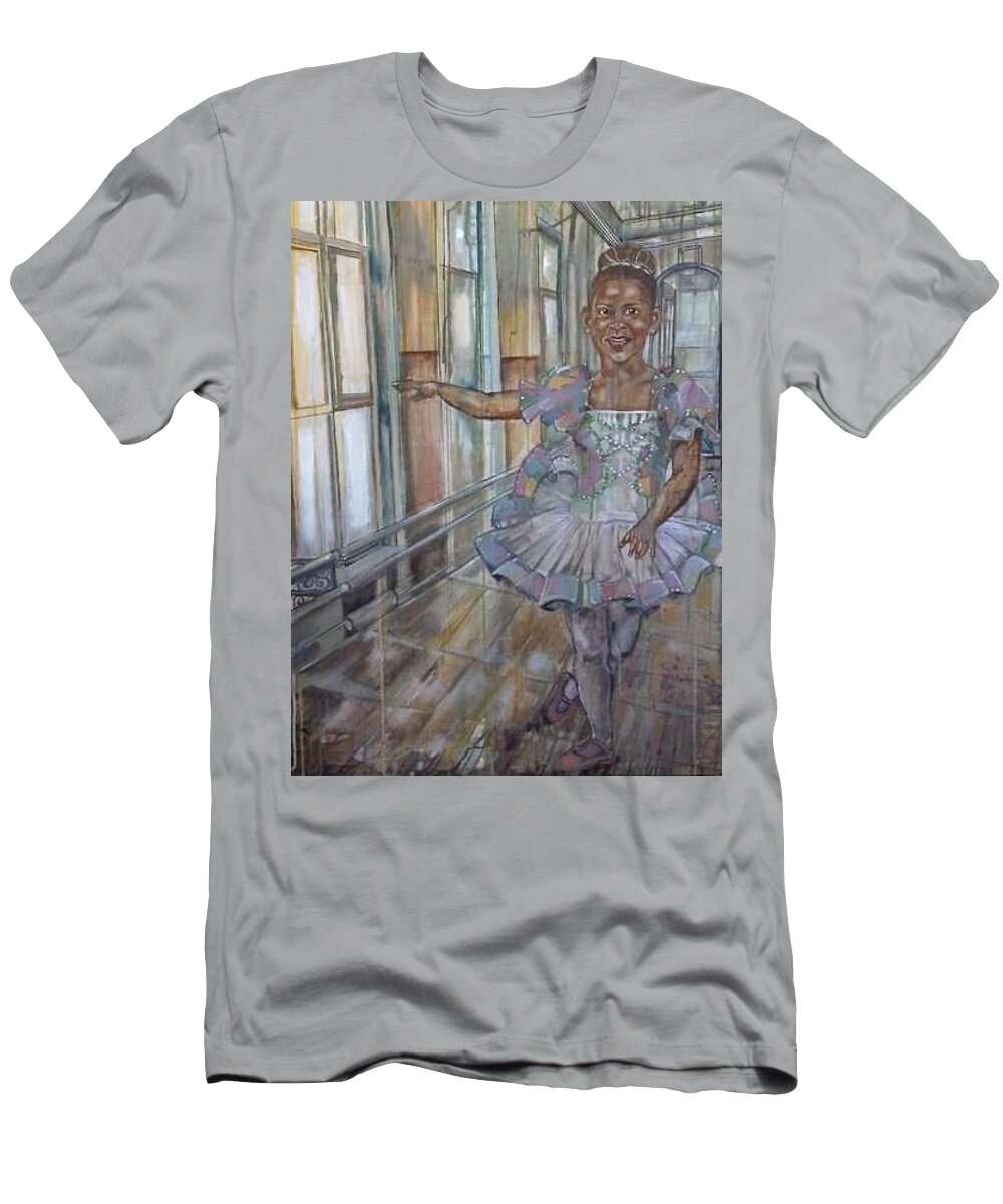  T-Shirt featuring the painting Flats by Try Cheatham