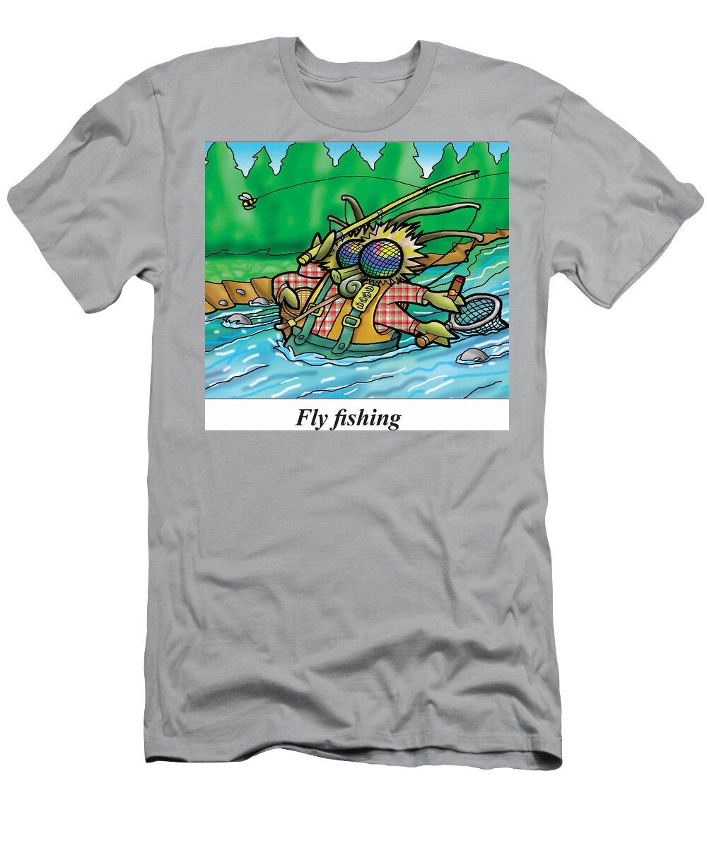 Fly fishing T-Shirt by James Jimbo Cann - Fine Art America