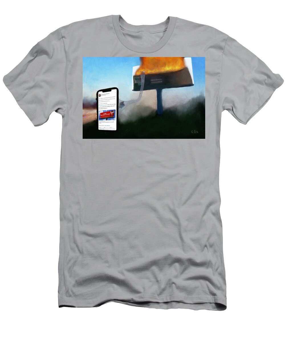 T-Shirt featuring the digital art Fodder by Jason Cardwell