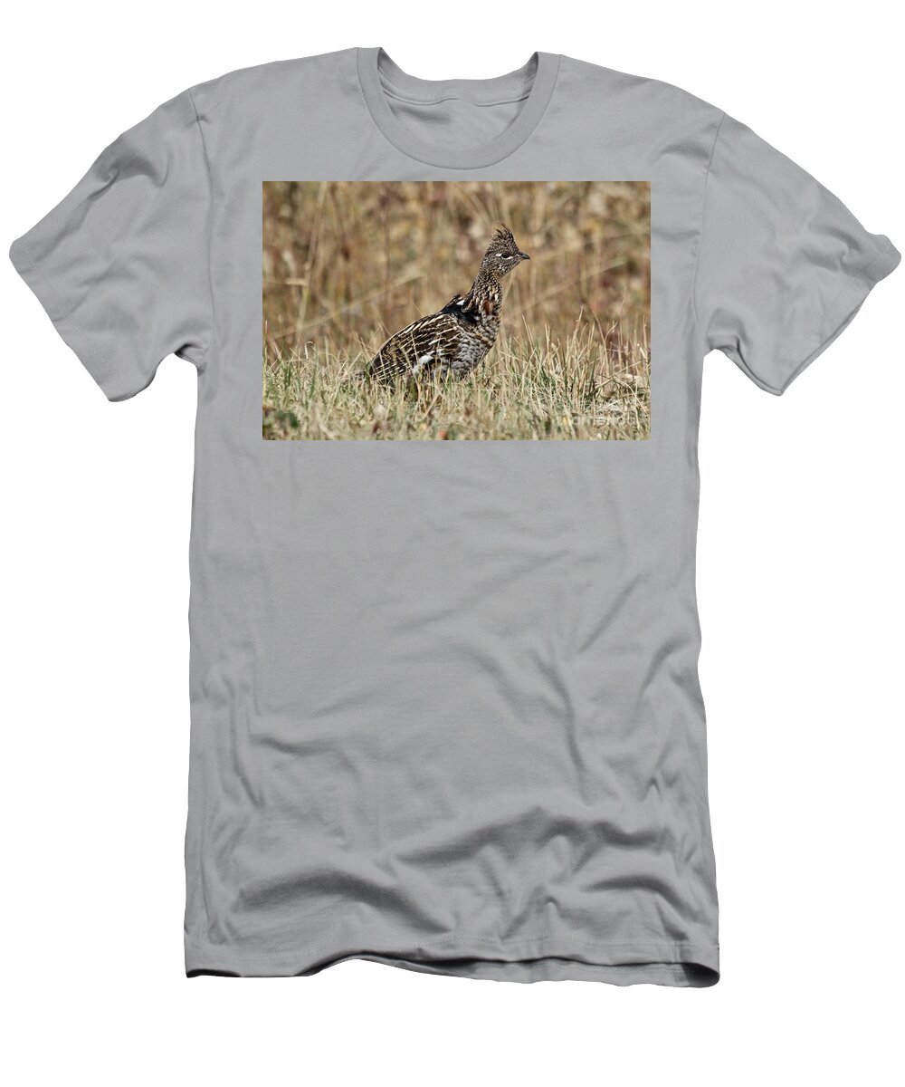Grouse T-Shirt featuring the photograph Fool Hen by Ann E Robson