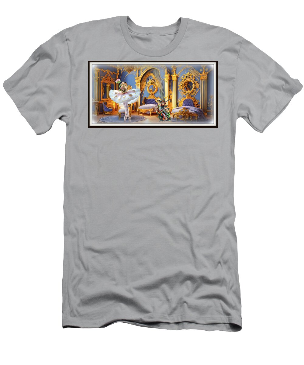Ballet T-Shirt featuring the digital art For The Love Of Ballet by Constance Lowery
