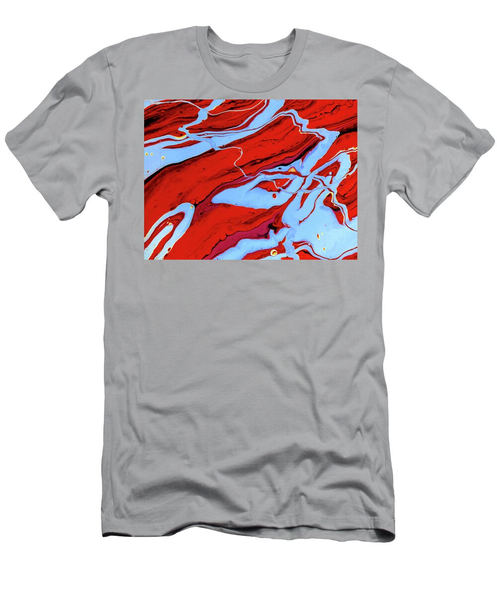  T-Shirt featuring the painting Forging New Paths by Rein Nomm