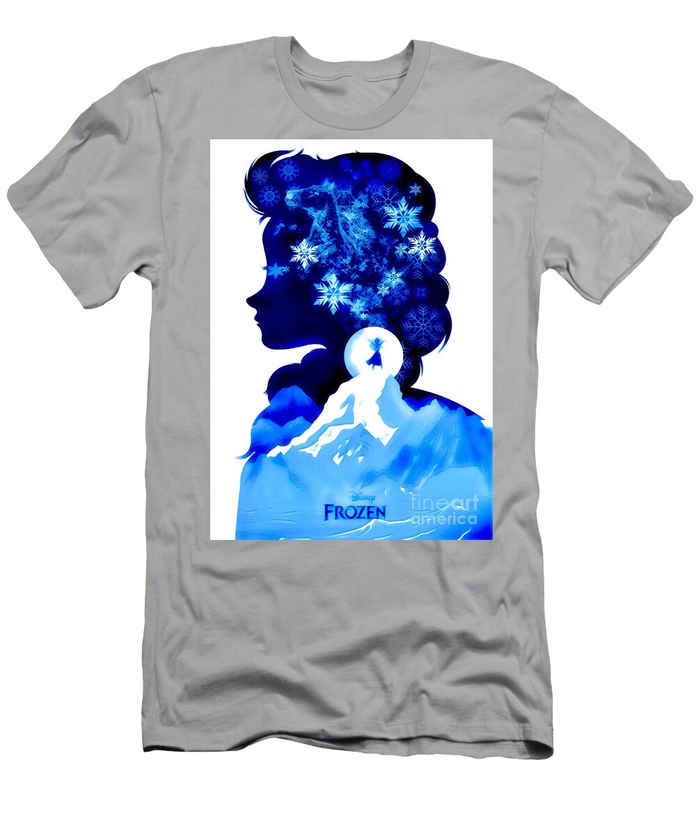 Frozen T-Shirt featuring the digital art Frozen by HELGE Art Gallery